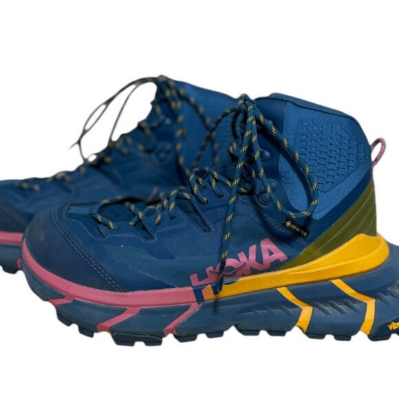 Hoka Tennine Hike GTX Shoes Moroccan Blue Saffron MBSF 1113511 Women's Size 9B - Picture 3 of 8
